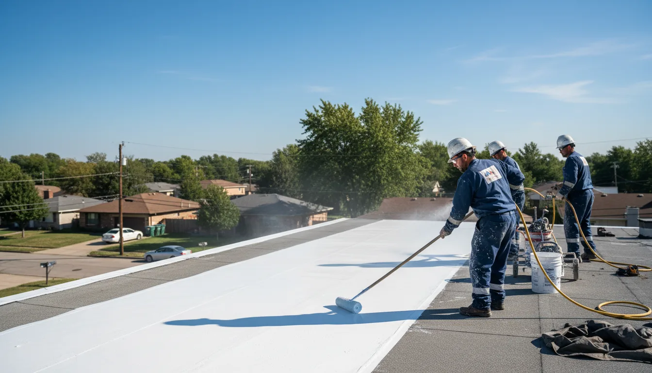 Commercial roof coating in Wellston, OH near me